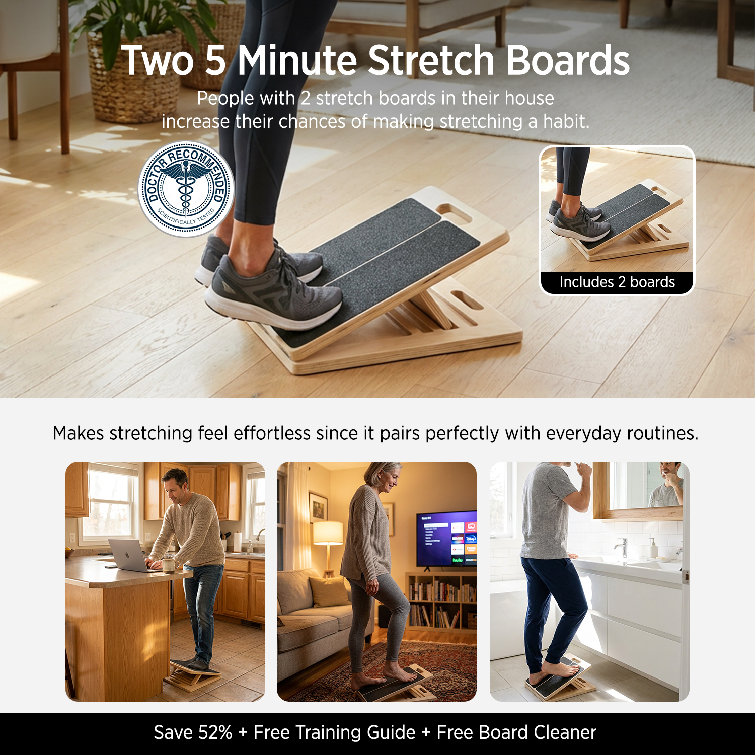 Stretch & Beweglichkeitsboard (+Kostenloser Trainingsguide)