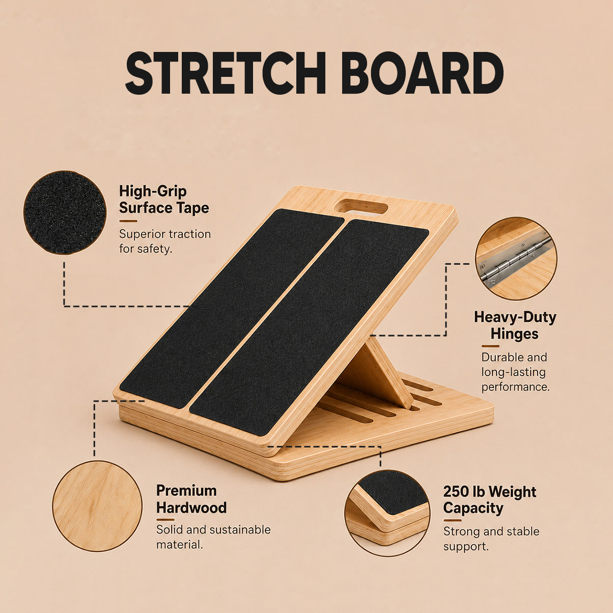 Stretch & Beweglichkeitsboard (+Kostenloser Trainingsguide)