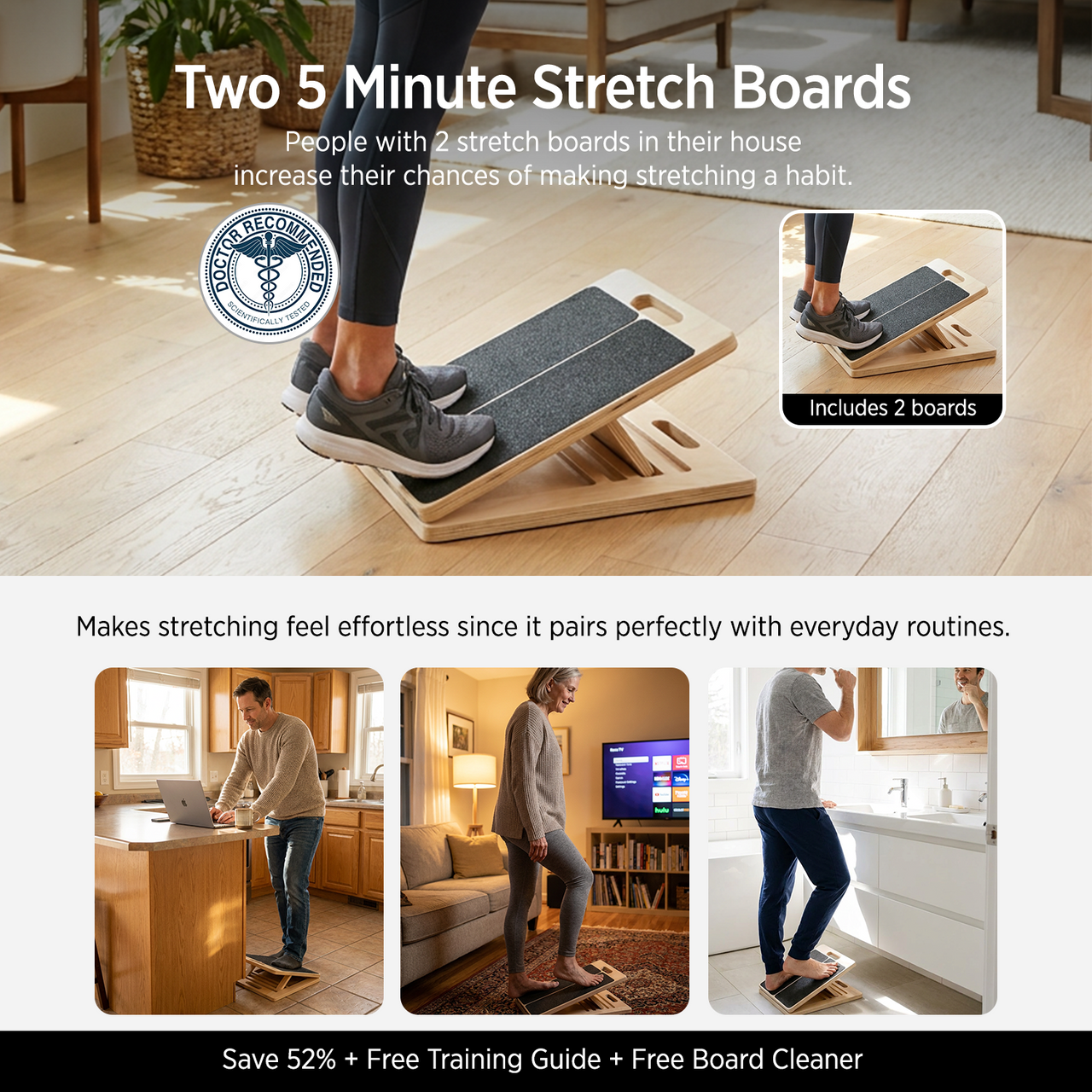 Stretch & Beweglichkeitsboard (+Kostenloser Trainingsguide)
